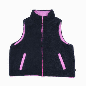 Bass Outdoor Women Reversible Zip Front Vest Navy Size L